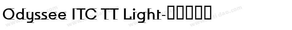 Odyssee ITC TT Light字体转换